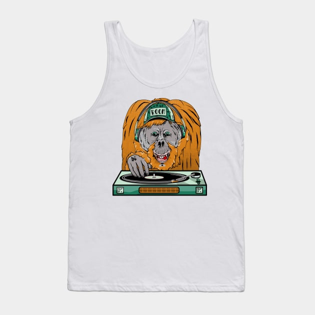 Orangutan Turntable Tank Top by mailboxdisco